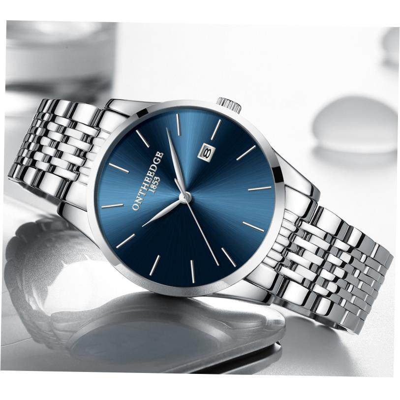 Men's Solar-Powered Bracelet Watch – 24-Hour Display