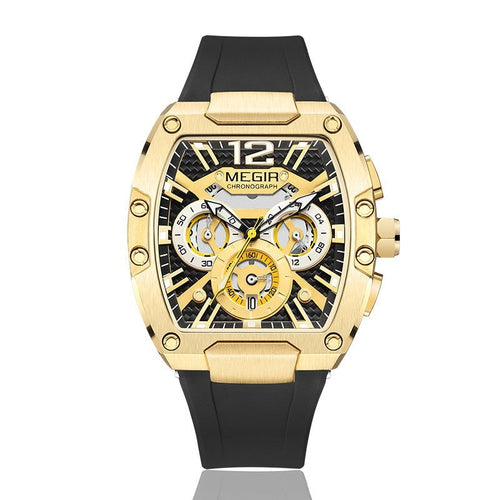 Men's Waterproof Luminous Sport Watch – 44mm Quartz Dial