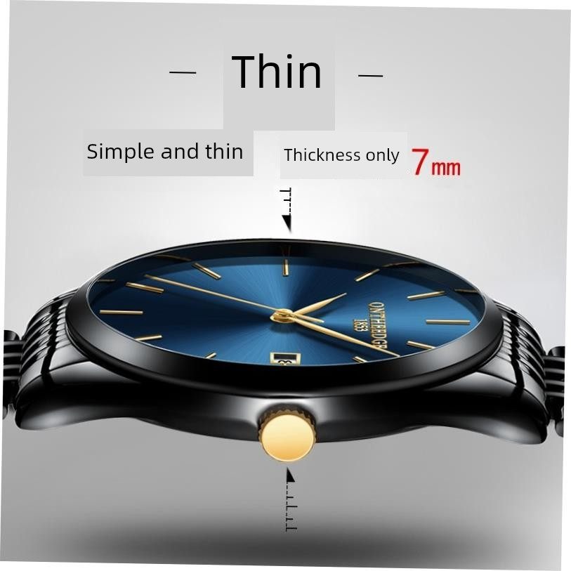 Men's Solar-Powered Bracelet Watch – 24-Hour Display