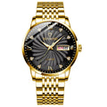 Men's Dual Calendar Waterproof Watch – 44mm Quartz | 8 Colors