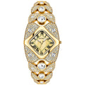Montre Bracelet Femme – Diamants & Mouvement Quartz | Or, Argent