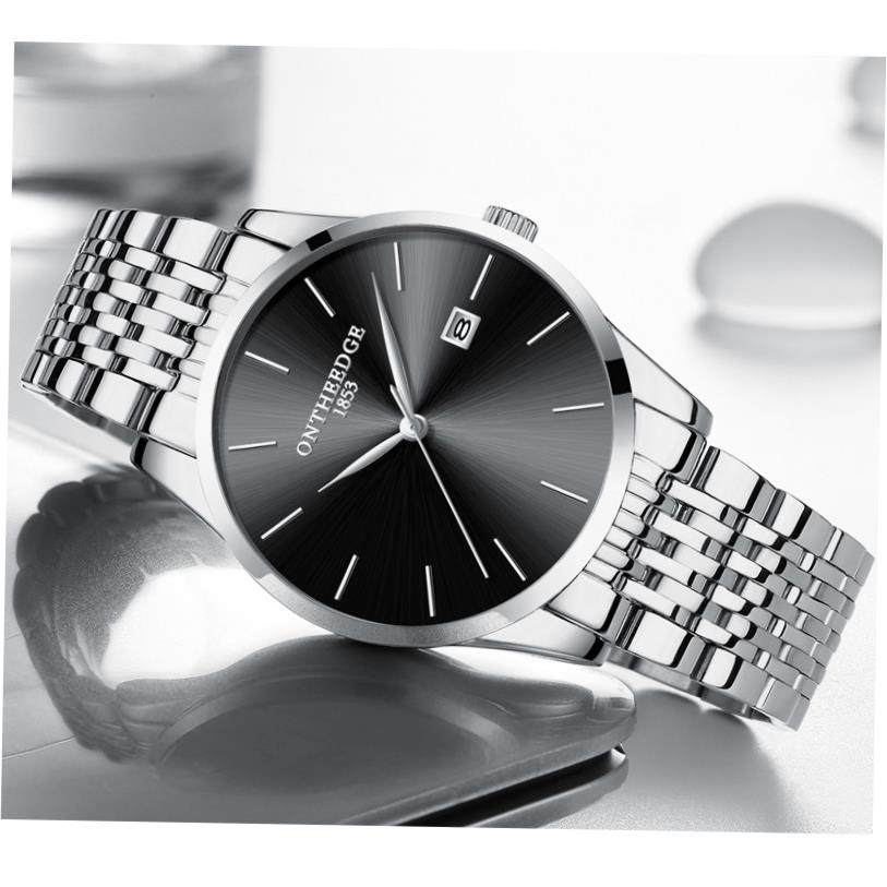 Men's Solar-Powered Bracelet Watch – 24-Hour Display