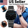 Men's Stainless Steel Quartz Watch — Luminous Chronograph | Minimalist Sport & Dress
