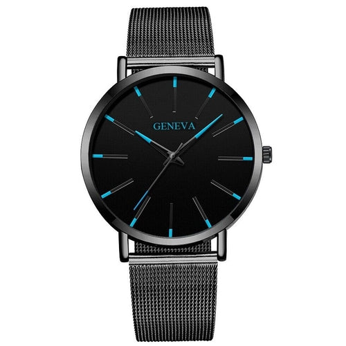 Men's Stainless Steel Quartz Watch — Luminous Chronograph | Minimalist Sport & Dress