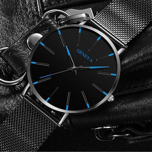 Men's Stainless Steel Quartz Watch — Luminous Chronograph | Minimalist Sport & Dress