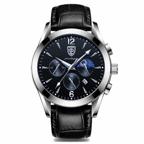 Men's Waterproof Luminous Watch – Steel Band