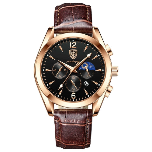 Men's Waterproof Luminous Watch – Steel Band