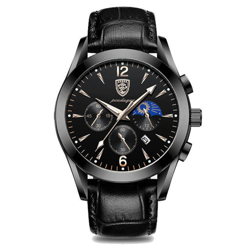 Men's Waterproof Luminous Watch – Steel Band