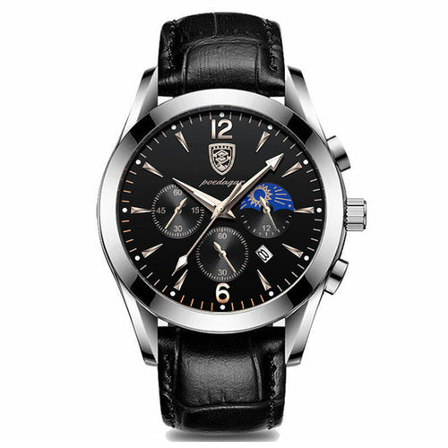 Men's Waterproof Luminous Watch – Steel Band