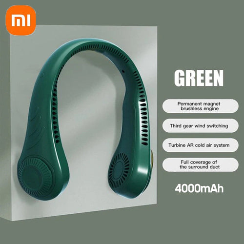 Ventilateur de Cou Sans Lames Xiaomi MIJIA – Portable & Rechargeable
