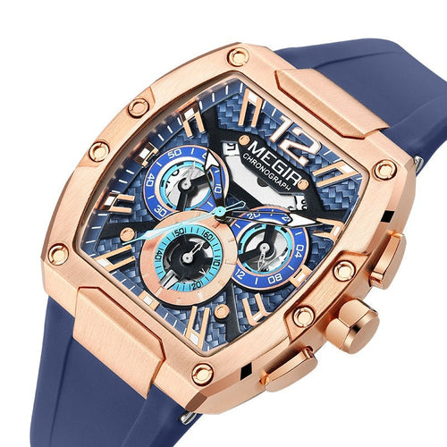 Men's Waterproof Luminous Sport Watch – 44mm Quartz Dial