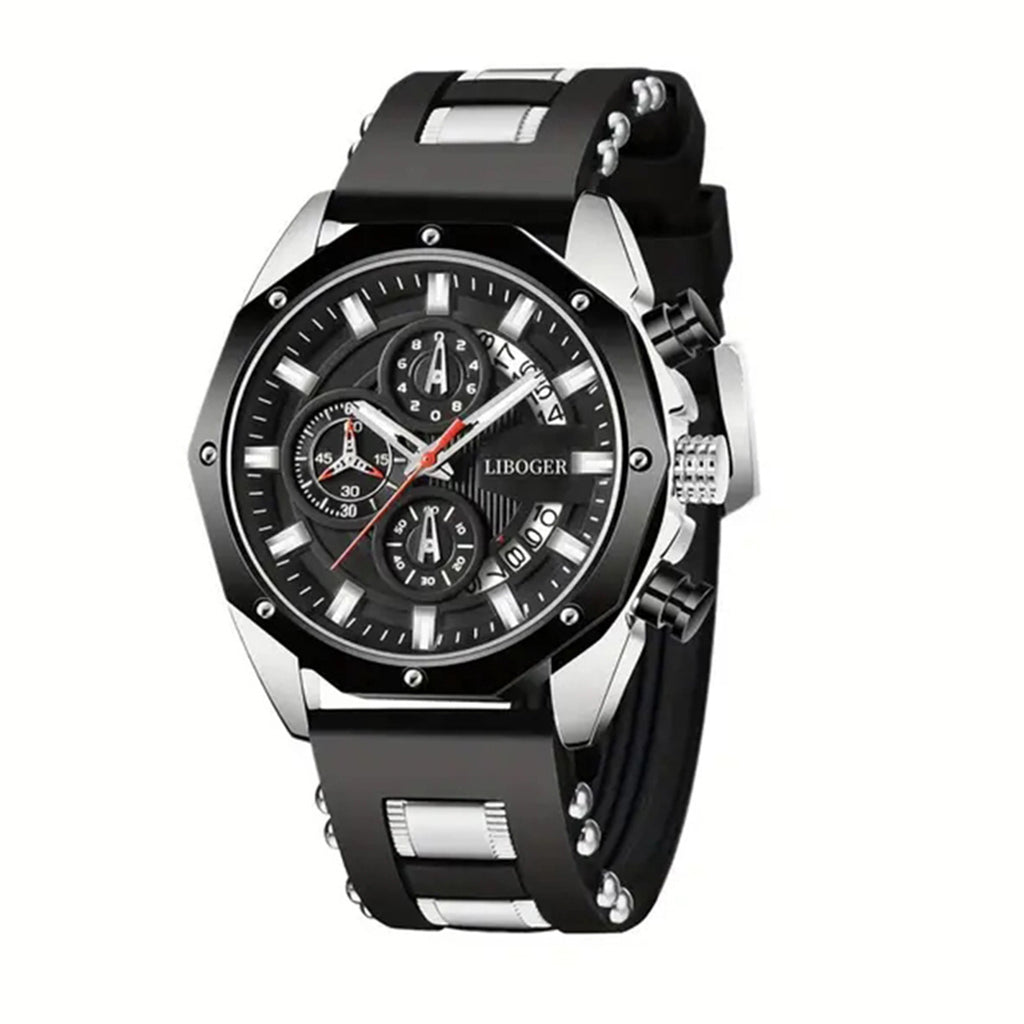 Montre Homme Élégante | Quartz Multifonction – Calendrier Perpétuel