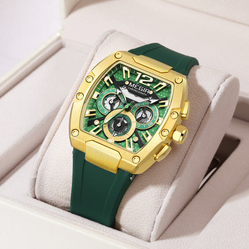 Men's Waterproof Luminous Sport Watch – 44mm Quartz Dial