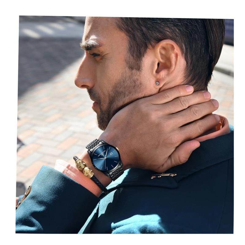 Men's Solar-Powered Bracelet Watch – 24-Hour Display