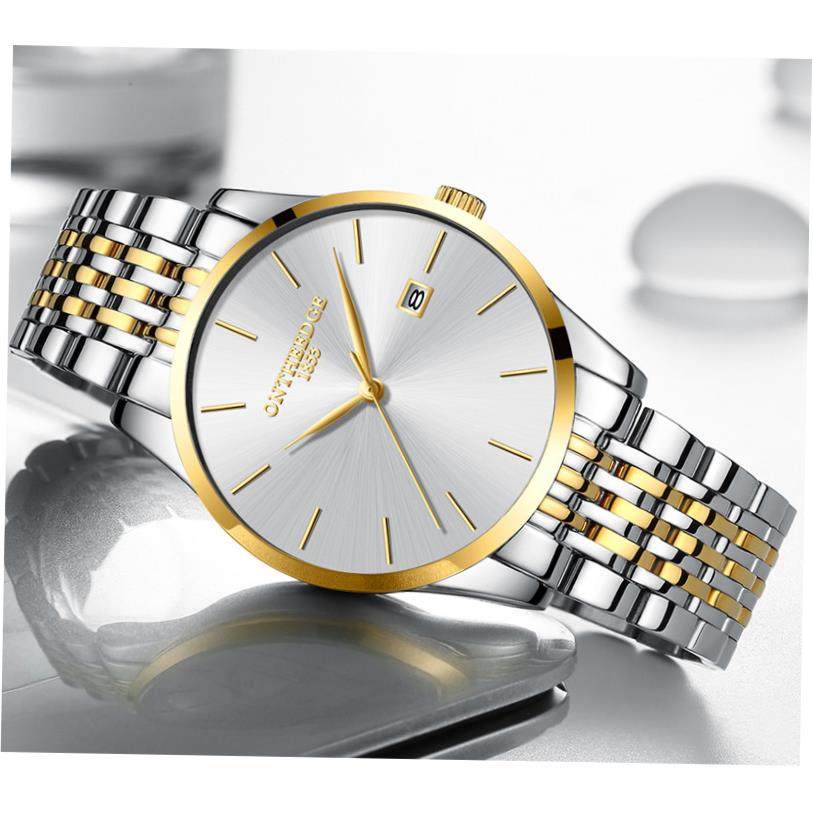 Men's Solar-Powered Bracelet Watch – 24-Hour Display