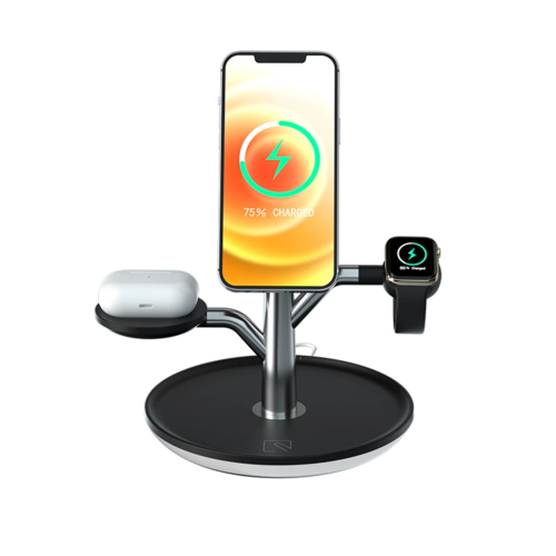 Station de Charge Sans Fil 3-en-1 — iPhone, Apple Watch & AirPods
