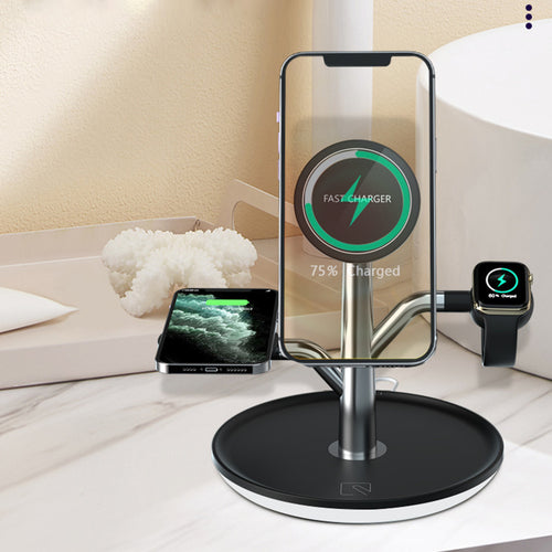 Station de Charge Sans Fil 3-en-1 — iPhone, Apple Watch & AirPods