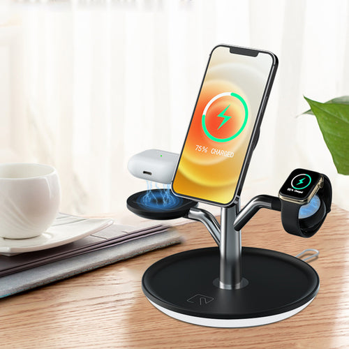 Station de Charge Sans Fil 3-en-1 — iPhone, Apple Watch & AirPods